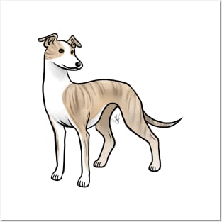 Dog - Whippet - Brindle and White Posters and Art